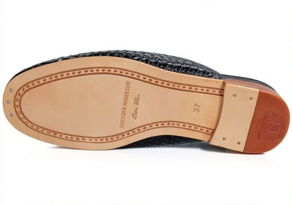 Mules Melvin Hamilton Rose Cuir Fabriquées à la Main Femme-3