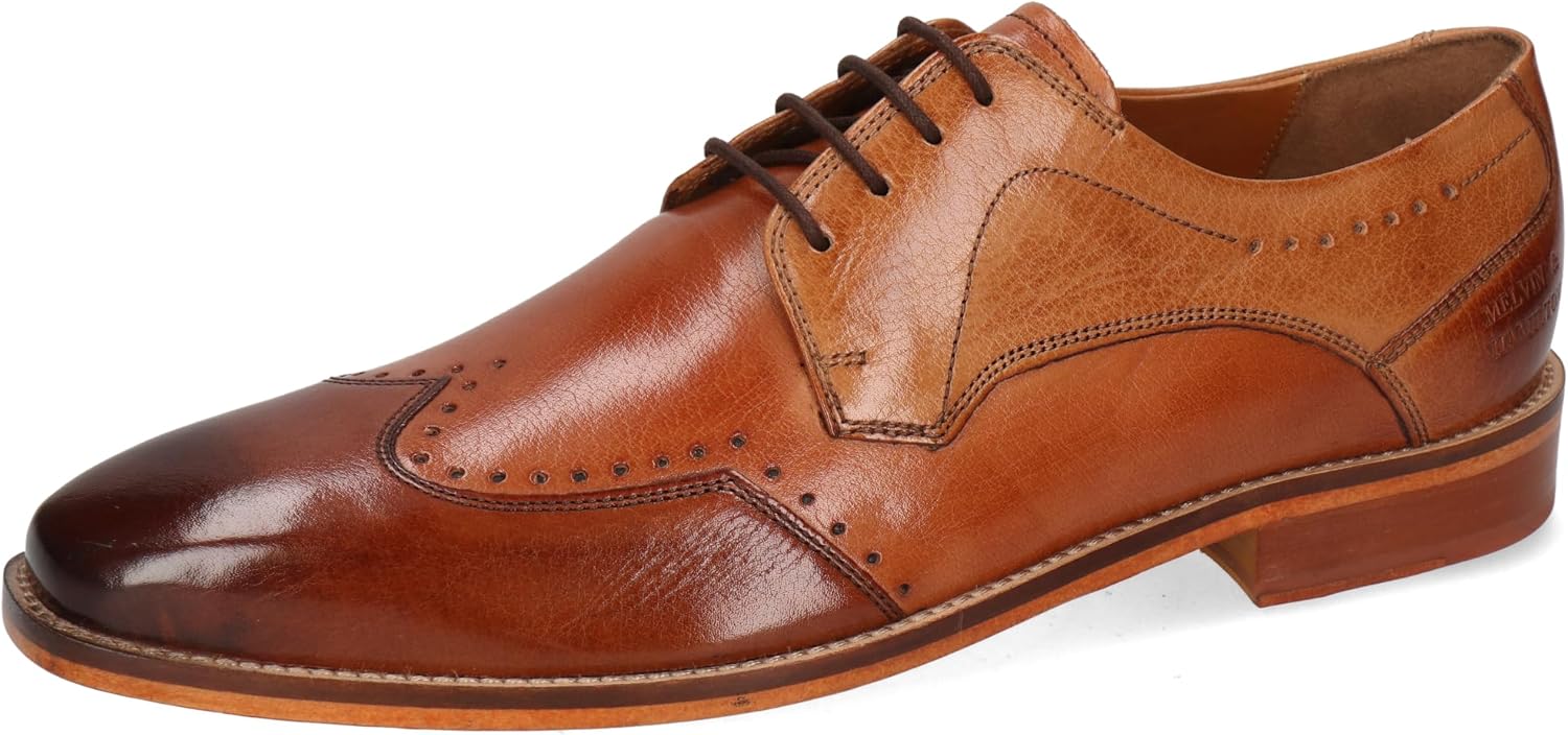Chaussures Melvin Hamilton en cuir marron sur fond neutre