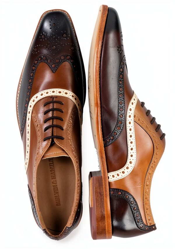 Chaussures Oxford Melvin Hamilton cuir main homme marron-5