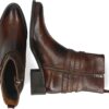 Bottes femme Melvin Hamilton cuir talon bloc marron pointues-5