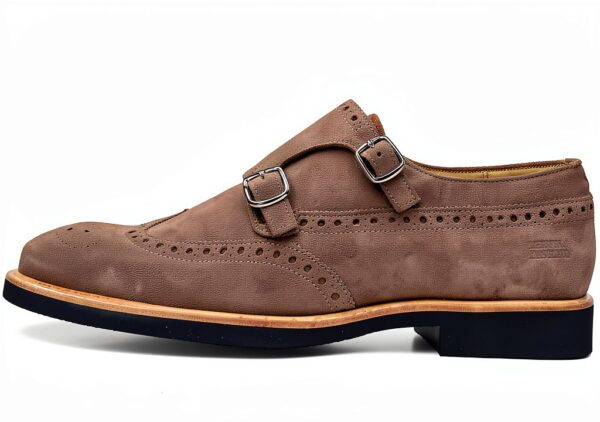 Chaussures Melvin Hamilton cuir main homme gris bleu-2