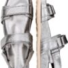 Chaussures femme Melvin Hamilton cuir main argenté marron-5