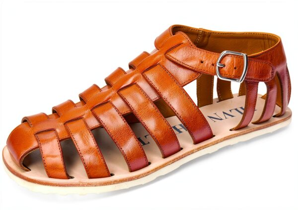 Sandales Melvin Hamilton Cuir Veau Homme Marron Multicolore-0