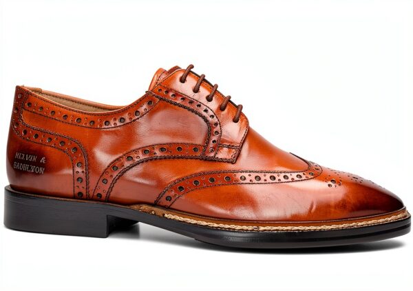Chaussures Oxford Melvin Hamilton cuir main homme noir-1
