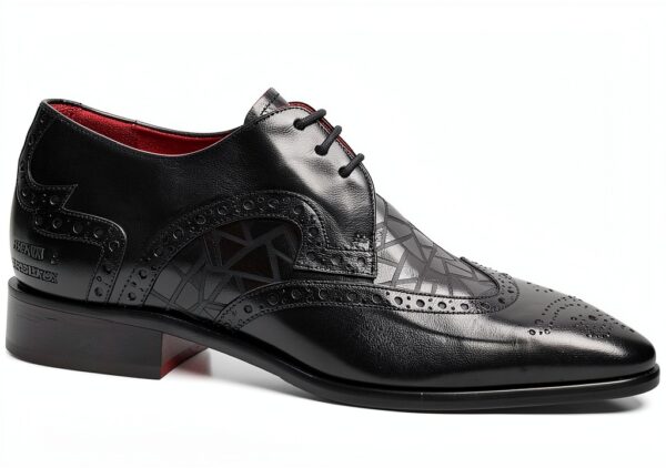 Chaussures Oxford Melvin Hamilton cuir main homme noir-6