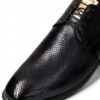 Chaussures homme Melvin Hamilton cuir main fabrication bleu-4