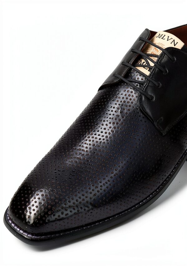 Chaussures homme Melvin Hamilton cuir main fabrication bleu-4