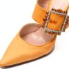Chaussures Melvin Hamilton femme cuir orange talon aiguille-4