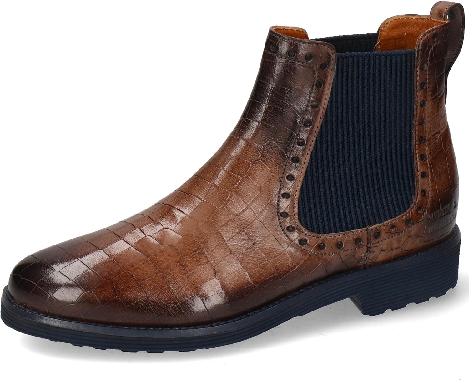 Bottes femme Melvin Hamilton en cuir gris sur fond neutre