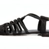 Melvin Hamilton Sandales Femme Cuir Main Semelle Gomme Noir-2