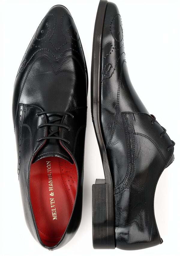 Chaussures en cuir Melvin Hamilton Oxford homme main-5