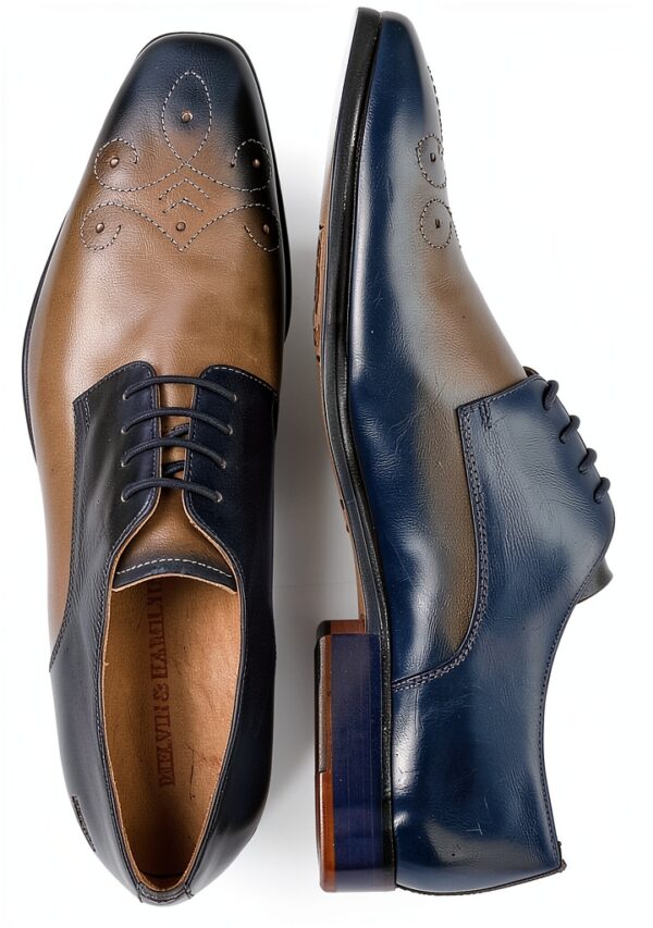Chaussures Oxford Melvin Hamilton cuir veau pointu homme-5