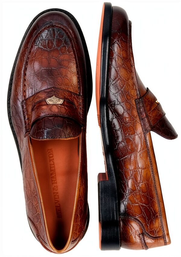 Chaussures femme Melvin Hamilton cuir main marron noir-5