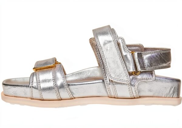 Chaussures femme Melvin Hamilton cuir main argenté marron-2