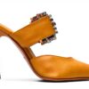 Chaussures Melvin Hamilton femme cuir orange talon aiguille-1