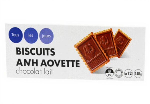 Biscuits tablette chocolat au lait TOUS LES JOURS 130g