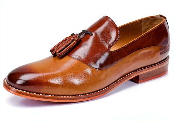 Chaussures homme Melvin Hamilton cuir main marron gris-2