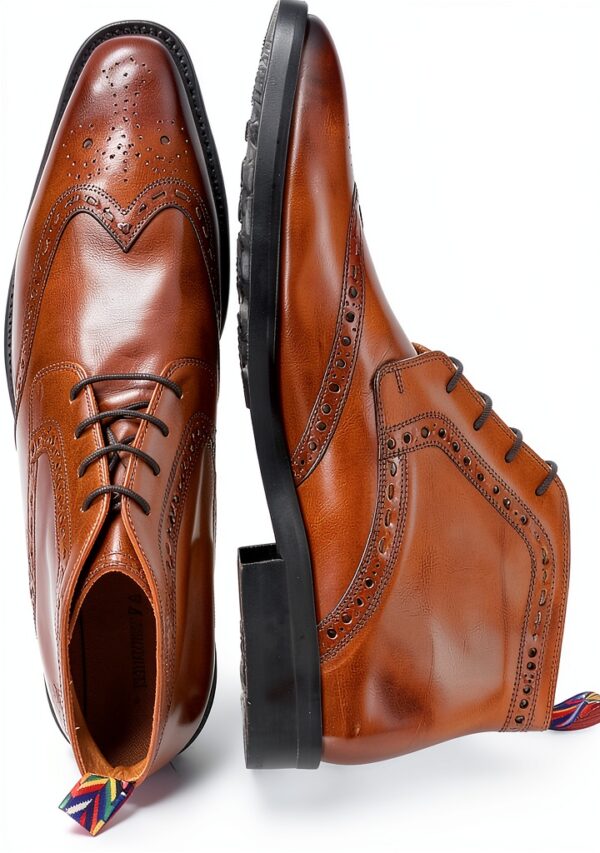 Chaussures Melvin Hamilton cuir main homme noir marron-5