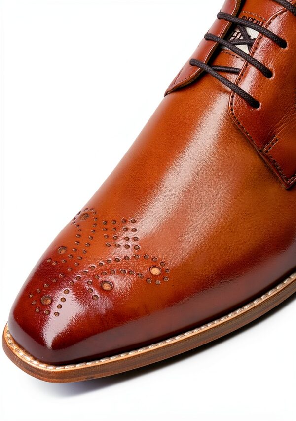 Chaussures Oxford Melvin Hamilton cuir main homme marron-4