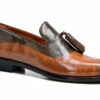 Chaussures Melvin Hamilton cuir main homme gris marron-1