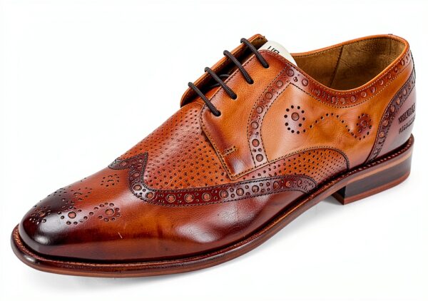 Chaussures en cuir Melvin Hamilton homme marron point carrée-2