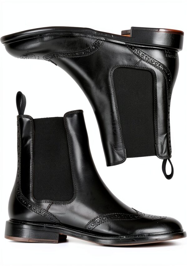 Melvin Hamilton Bottes Femme Cuir Fait Main Noir Bleu Marron-5