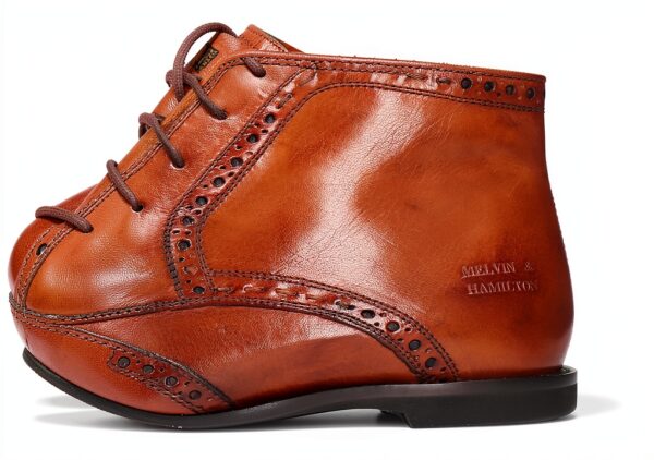 Chaussures Melvin Hamilton cuir main homme noir marron-4