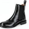 Melvin Hamilton Bottes Femme Cuir Fait Main Noir Bleu Marron-0