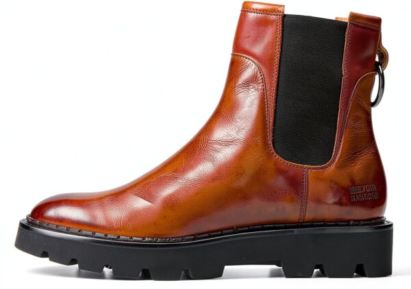 Bottes femme Melvin Hamilton cuir main semelle plateforme-2