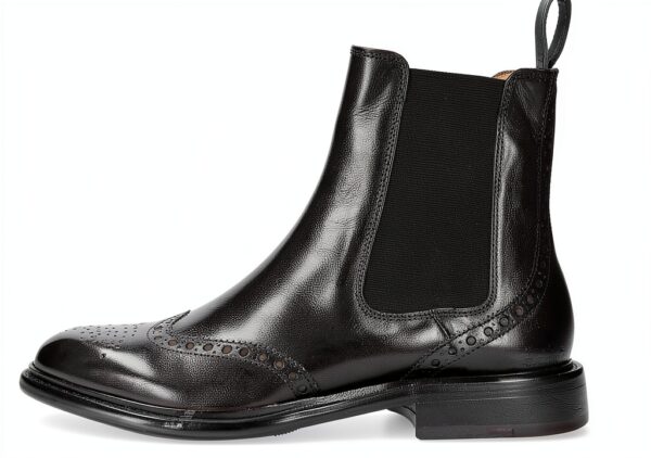 Melvin Hamilton Bottes Femme Cuir Fait Main Noir Bleu Marron-2