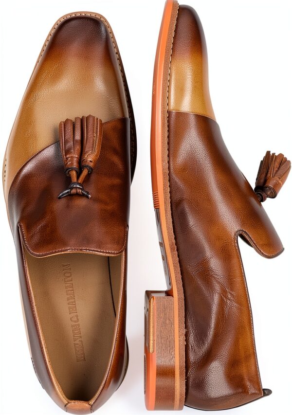 Chaussures homme Melvin Hamilton cuir main marron gris-1