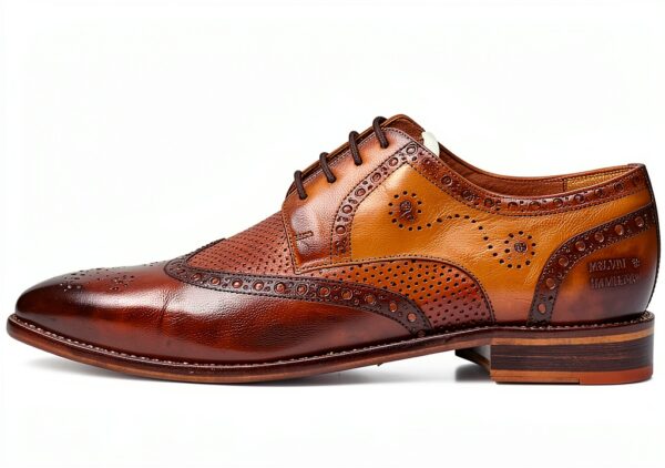 Chaussures en cuir Melvin Hamilton homme marron point carrée-0