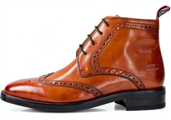 Chaussures Melvin Hamilton cuir main homme noir marron-2