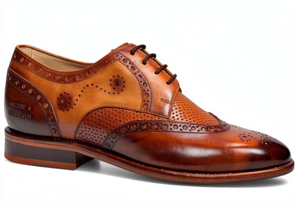 Chaussures en cuir Melvin Hamilton homme marron point carrée-6