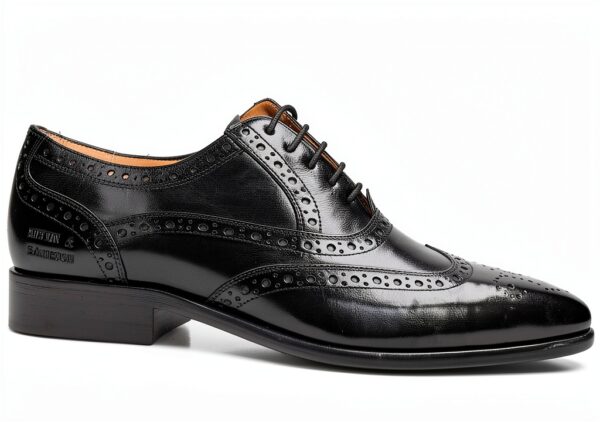 Chaussures Melvin Hamilton cuir main homme noir Oxfords-6