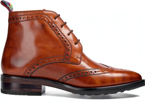 Chaussures Melvin Hamilton cuir main homme noir marron-1
