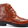 Chaussures Melvin Hamilton cuir main homme noir marron-6