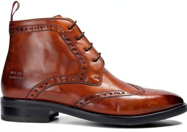 Chaussures Melvin Hamilton cuir main homme noir marron-6