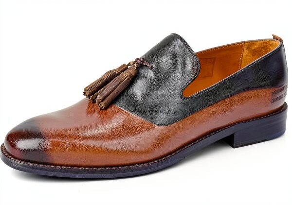 Chaussures Melvin Hamilton cuir main homme gris marron-0