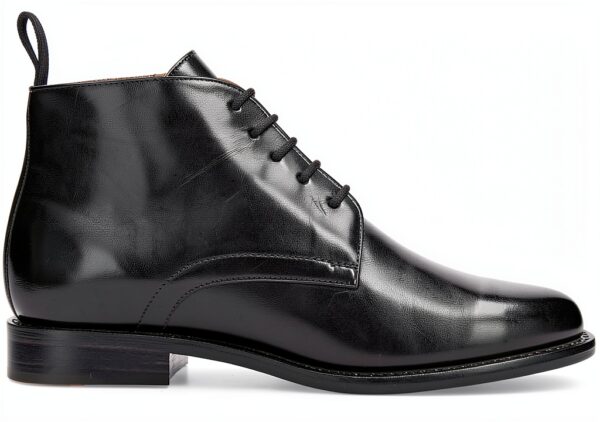 Bottes femme Melvin Hamilton cuir main talons plats noir-1