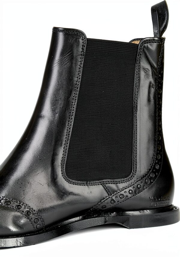 Melvin Hamilton Bottes Femme Cuir Fait Main Noir Bleu Marron-4