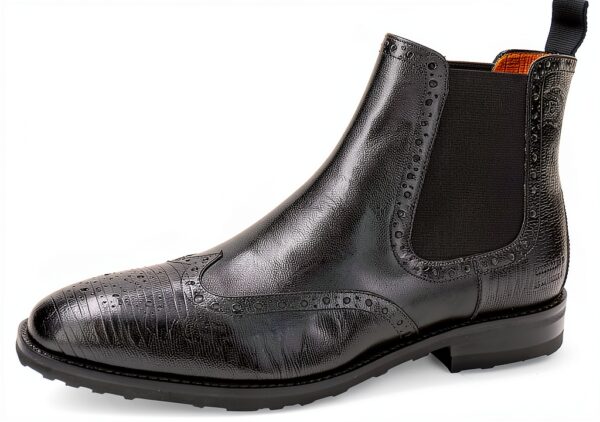 Chaussures homme cuir Melvin Hamilton carré noir-0