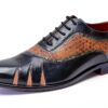 Chaussures homme cuir Melvin Hamilton pointues bleu-2