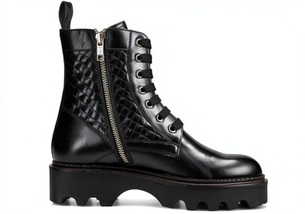 Chaussure femme Melvin Hamilton cuir noir 4cm-1