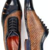 Chaussures homme cuir Melvin Hamilton pointues bleu-1