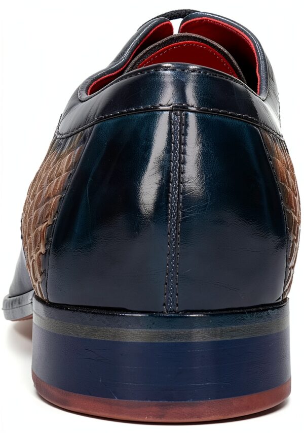 Chaussures homme cuir Melvin Hamilton pointues bleu-3
