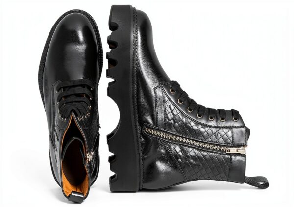 Chaussure femme Melvin Hamilton cuir noir 4cm-5