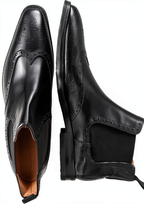 Chaussures homme cuir Melvin Hamilton carré noir-5