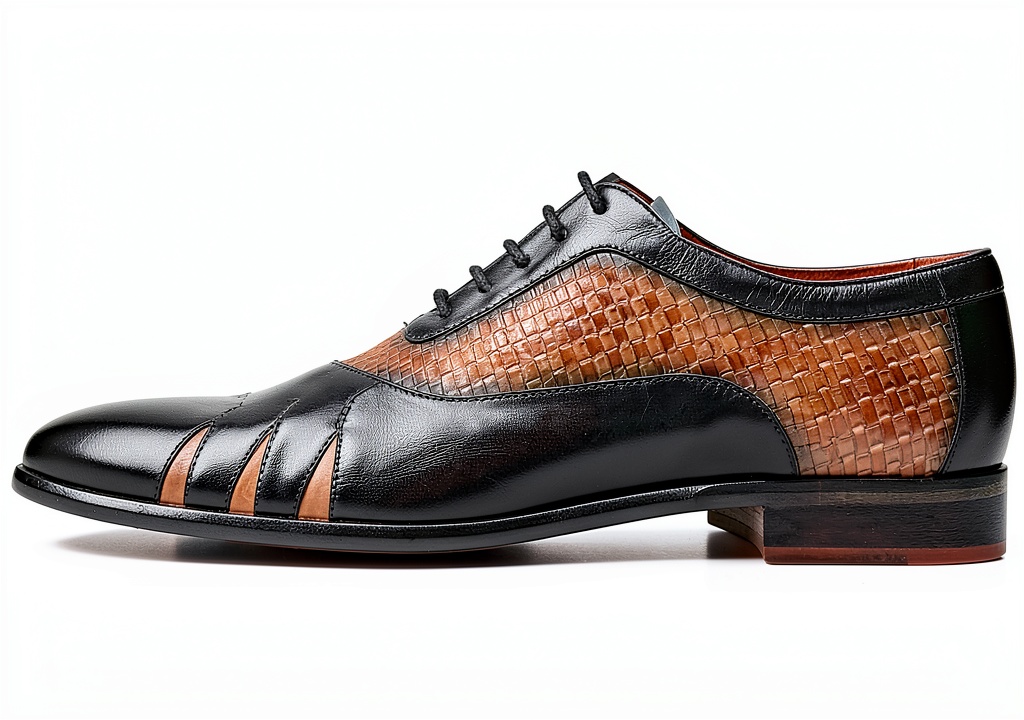 Chaussures homme en cuir pointues couleur bleu