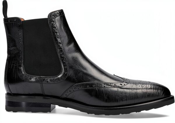 Chaussures homme cuir Melvin Hamilton carré noir-1
